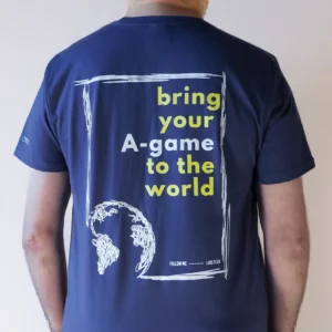 Camiseta AMDG · Bring you A-Game to the world